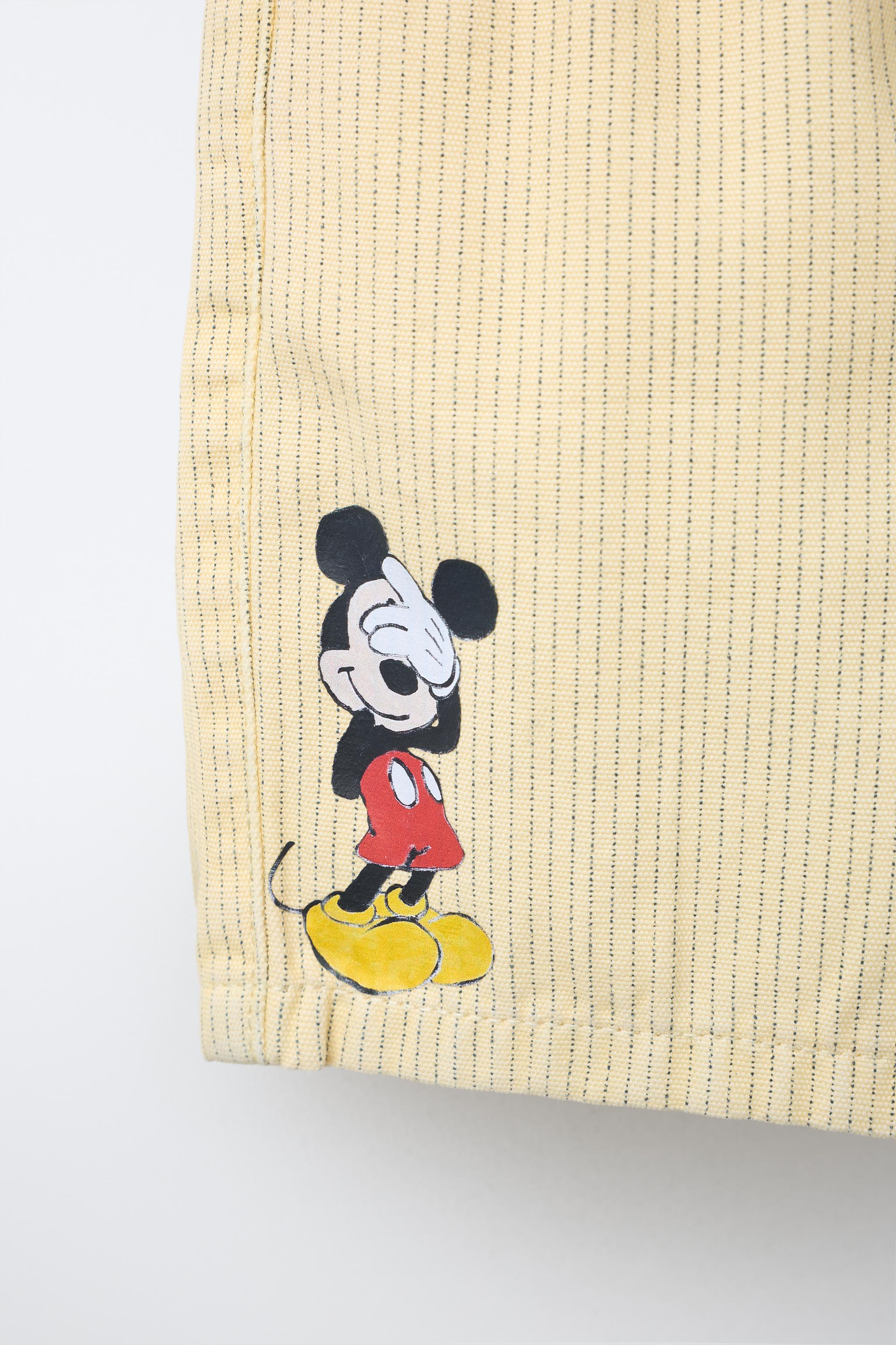 STRIPED MICKEY MOUSE © DISNEY CANVAS SHORTS